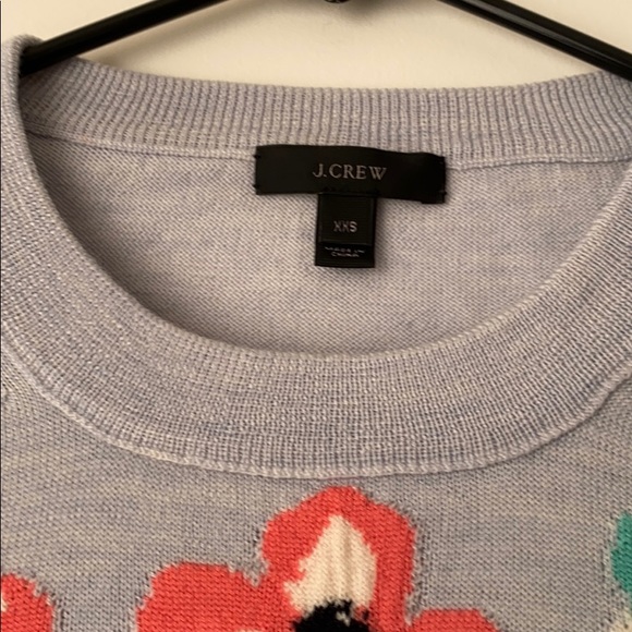 Donated | LAST CHANCE | J. Crew Flower Merino Wool 3/4 Sleeve sweater - Picture 4 of 6